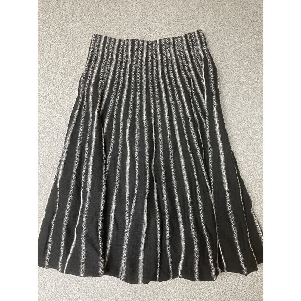 Yal New York‎ kint sweater skirt midi Skirt Women's large black and white